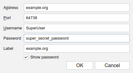 Change your username to SuperUser and set the password correctly.